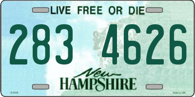 NH license plate 2834626