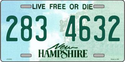 NH license plate 2834632