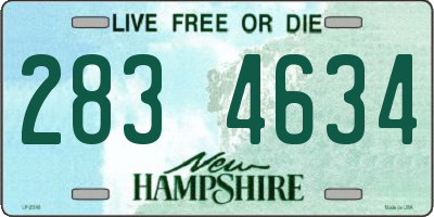 NH license plate 2834634