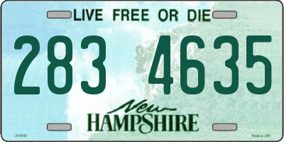 NH license plate 2834635