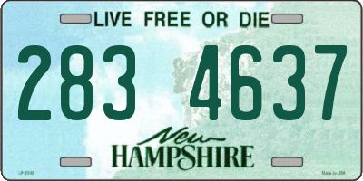 NH license plate 2834637