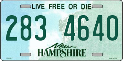 NH license plate 2834640