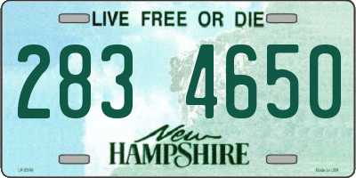 NH license plate 2834650