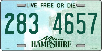 NH license plate 2834657