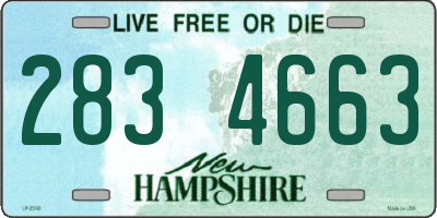 NH license plate 2834663