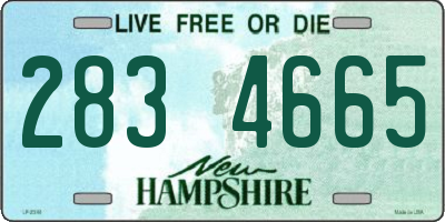 NH license plate 2834665