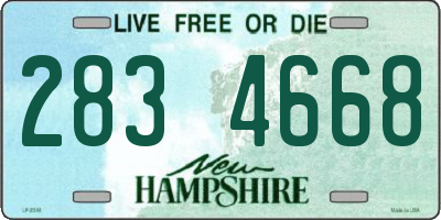 NH license plate 2834668