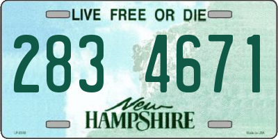 NH license plate 2834671