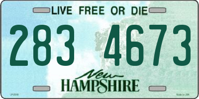 NH license plate 2834673