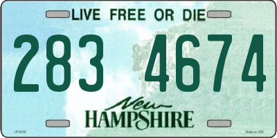 NH license plate 2834674