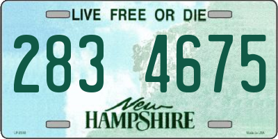 NH license plate 2834675