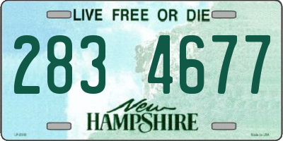 NH license plate 2834677