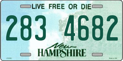NH license plate 2834682