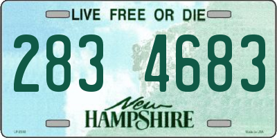 NH license plate 2834683