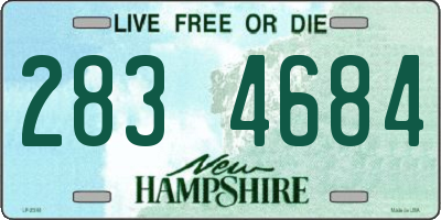 NH license plate 2834684