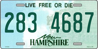 NH license plate 2834687