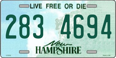 NH license plate 2834694
