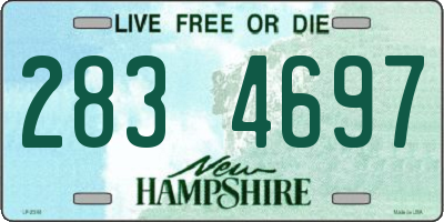 NH license plate 2834697