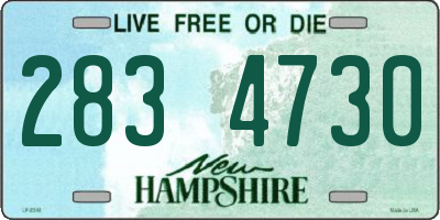 NH license plate 2834730
