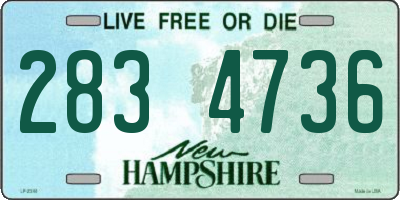 NH license plate 2834736