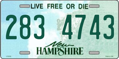 NH license plate 2834743