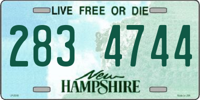 NH license plate 2834744