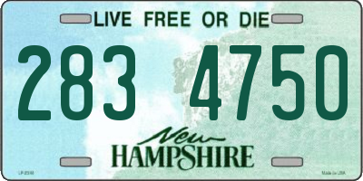 NH license plate 2834750