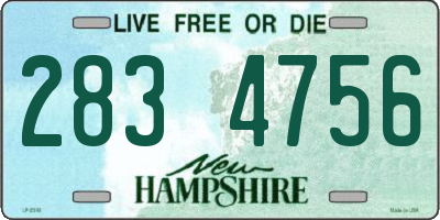 NH license plate 2834756