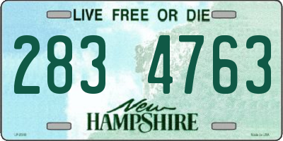 NH license plate 2834763