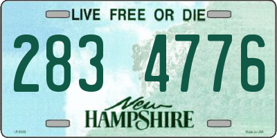 NH license plate 2834776