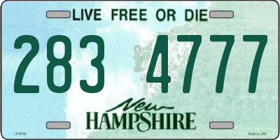 NH license plate 2834777