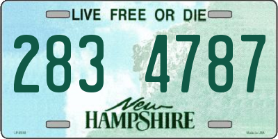 NH license plate 2834787