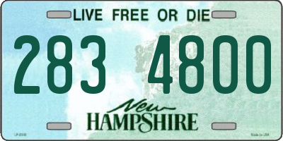 NH license plate 2834800