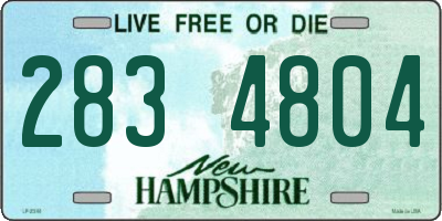 NH license plate 2834804