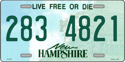 NH license plate 2834821