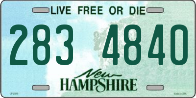 NH license plate 2834840