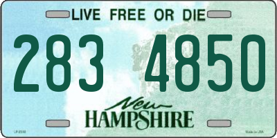 NH license plate 2834850