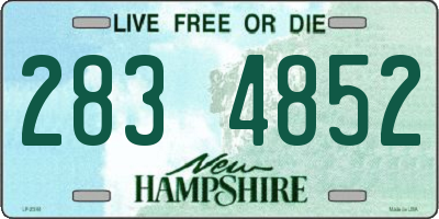 NH license plate 2834852