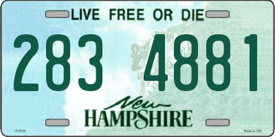 NH license plate 2834881