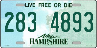 NH license plate 2834893