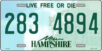 NH license plate 2834894