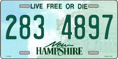 NH license plate 2834897