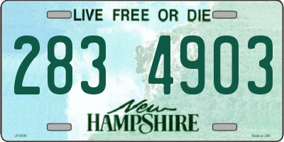 NH license plate 2834903