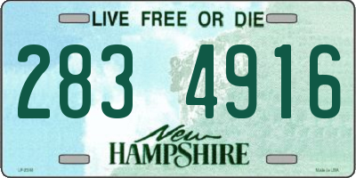 NH license plate 2834916