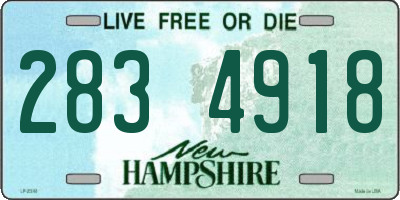 NH license plate 2834918