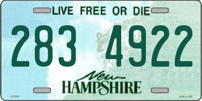 NH license plate 2834922