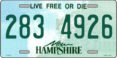 NH license plate 2834926