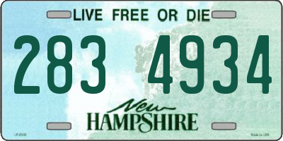 NH license plate 2834934