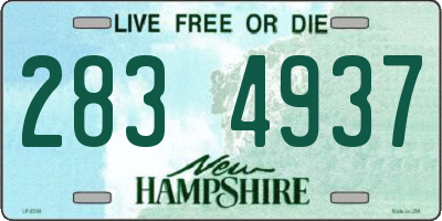NH license plate 2834937