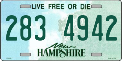 NH license plate 2834942